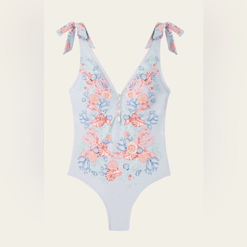 MALINA By Malina Delfina swimsuit CAPRI CORALS AZURE Size: Small